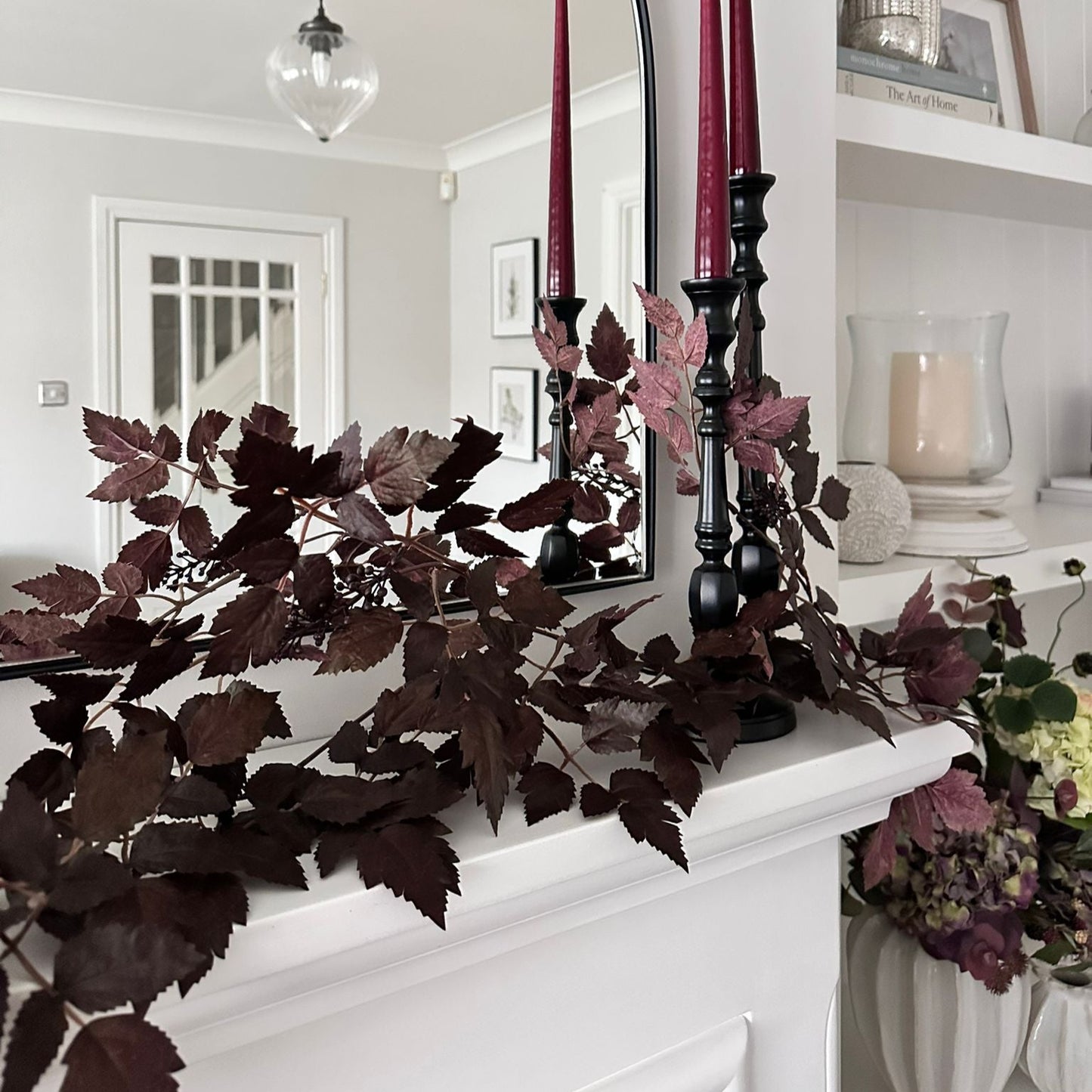 Luxury Cimcifuga Autumn Burgundy Garland