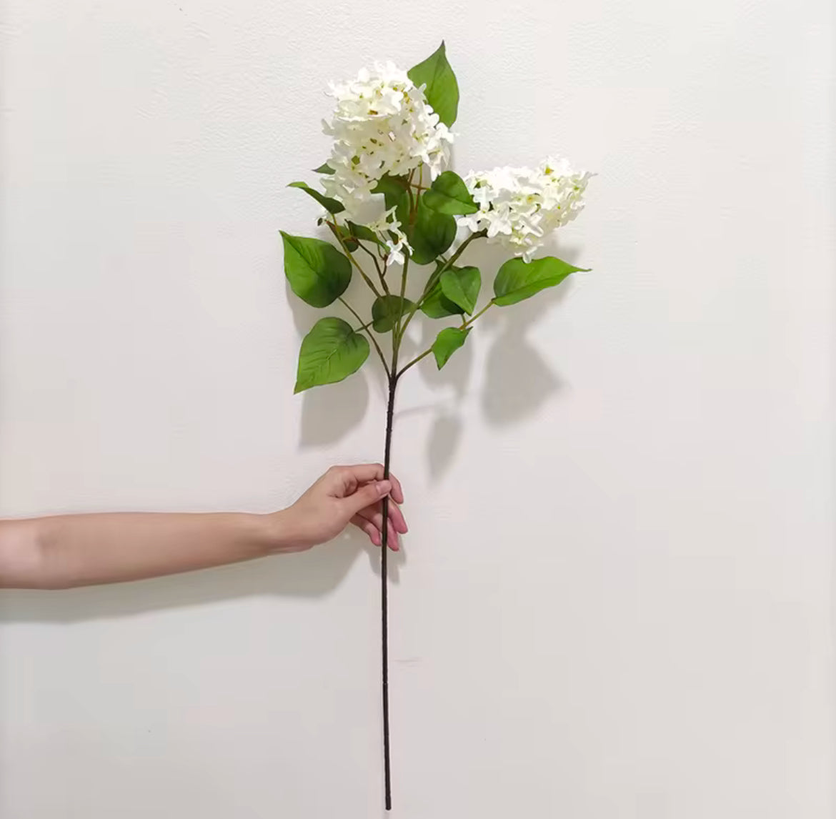 Faux Hydrangeas Spear Spray