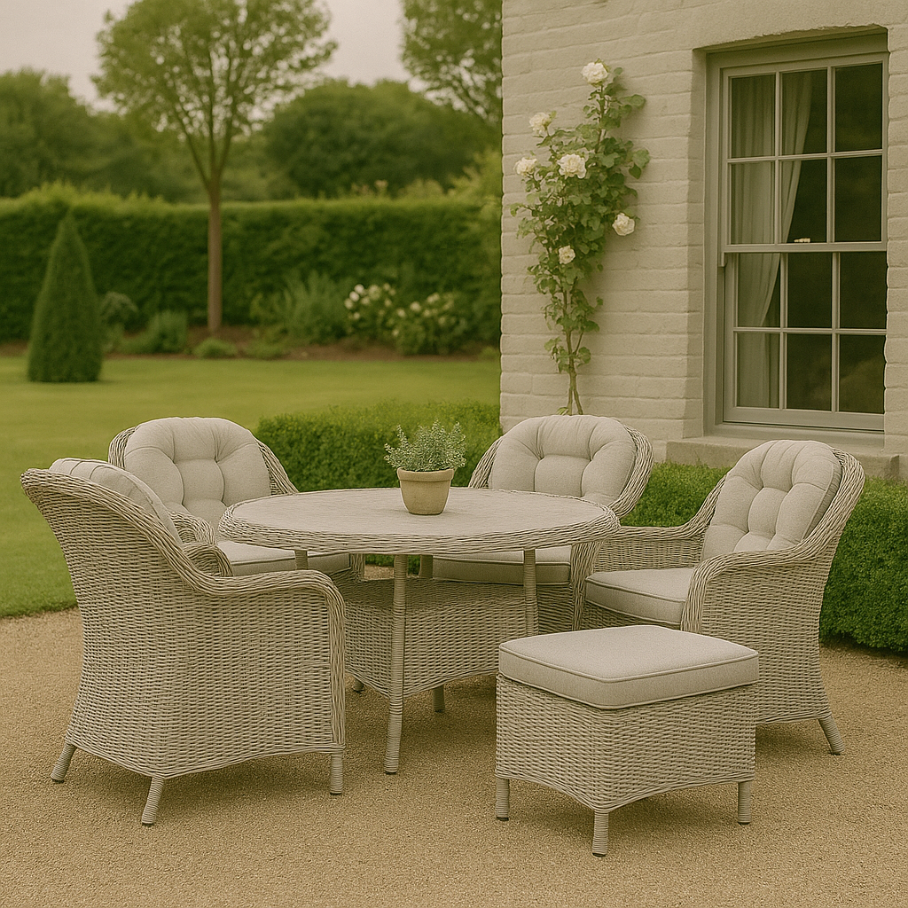 Holton 4 Seater Round Dining Set