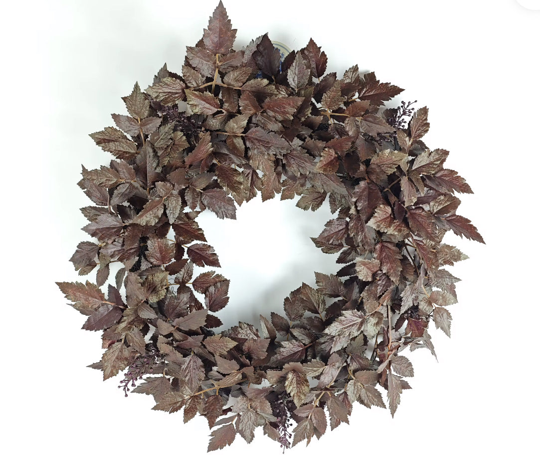 Luxury Cimicifuga Autumn Leaf Wreath