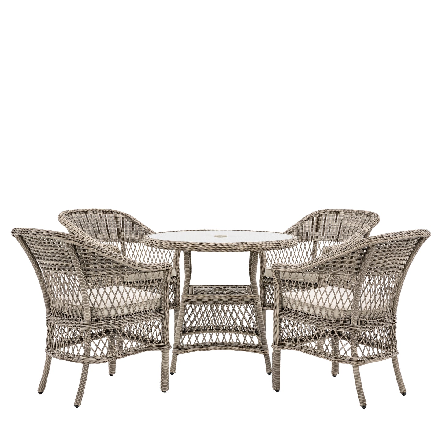 Menton Seater Dining Set Stone
