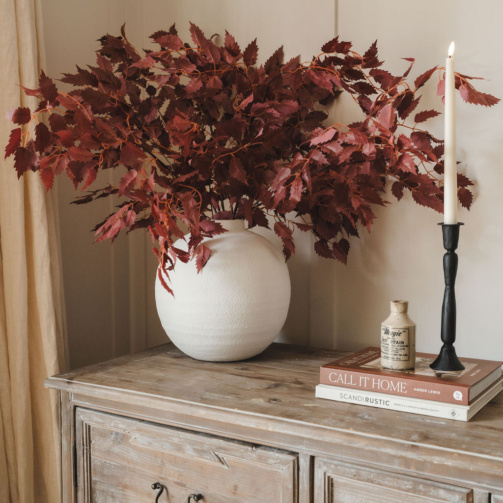 Tiber Matt White Ceramic Vase