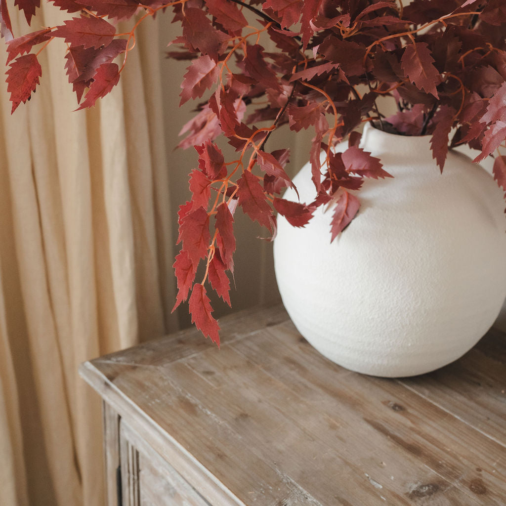 Tiber Matt White Ceramic Vase