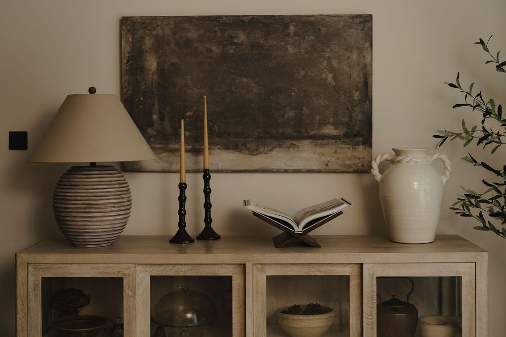 Wooden Open Book Stand