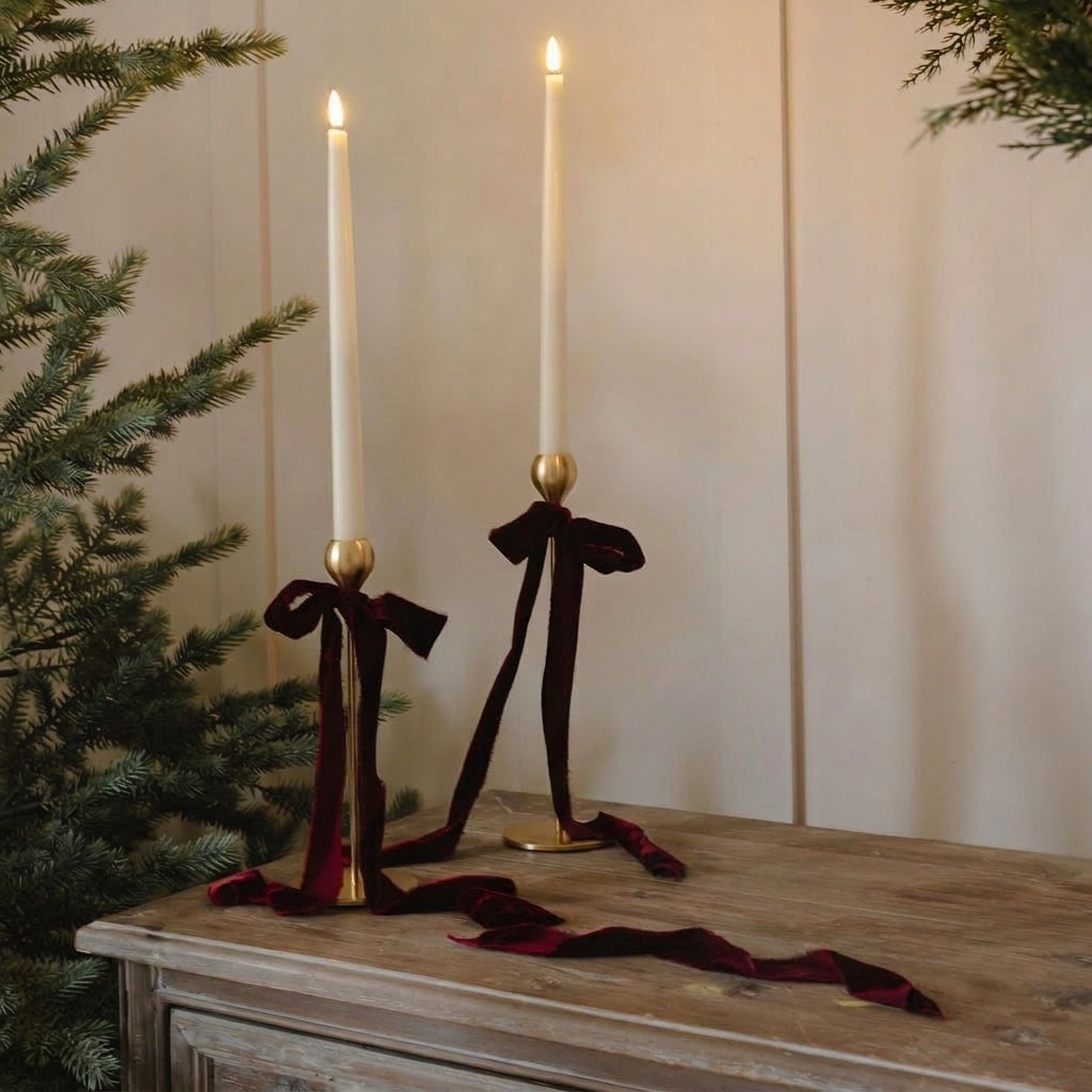 Samui Gold Candlesticks – Set of 2