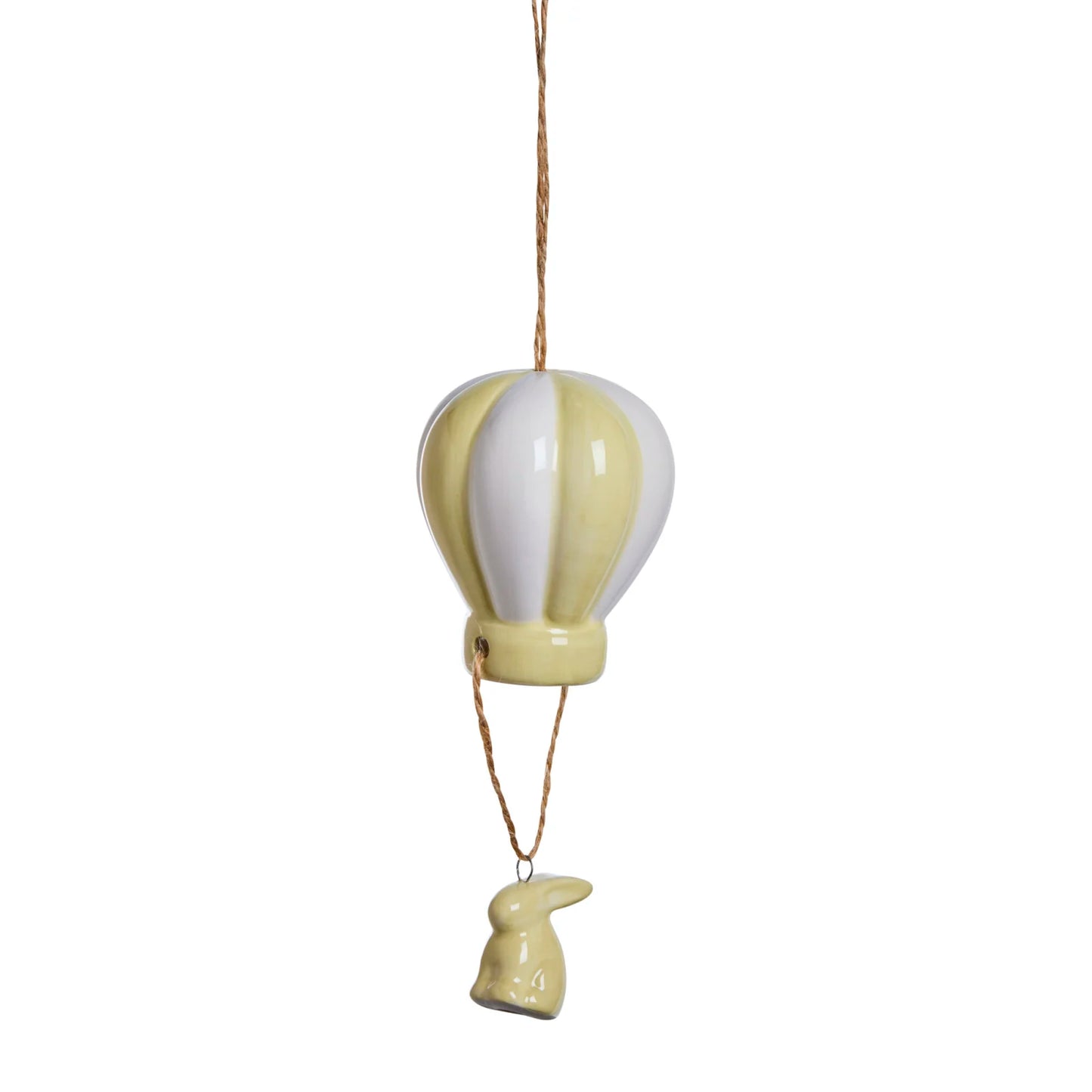 Set of 3 Ceramic Air Balloon Bunny