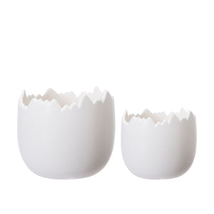 Set of 2 Cracked Egg Pots