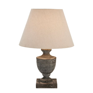 Incia Urn Wooden Table Lamp