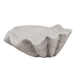 Large Ceramic Shell Bowl