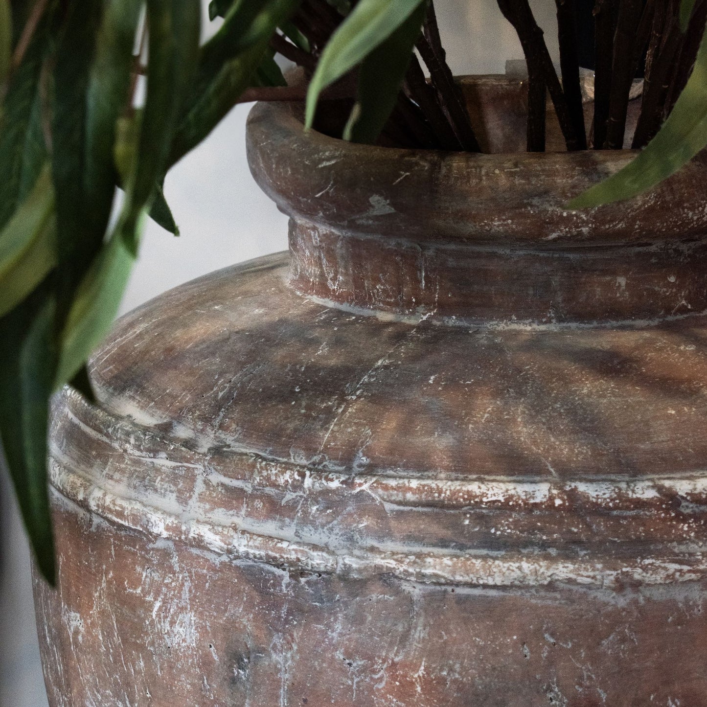 Athena Rustic Brown Roman Style Water Pot