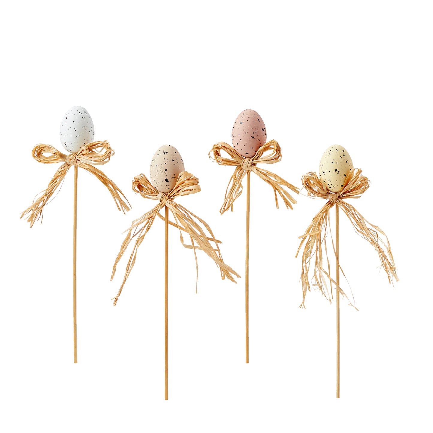 Set of 4 Easter Eggs on Sticks