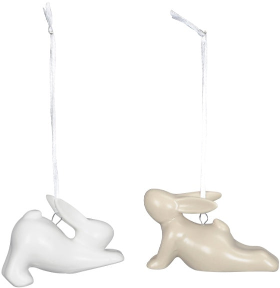 Set of Two Hanging Bunnies.