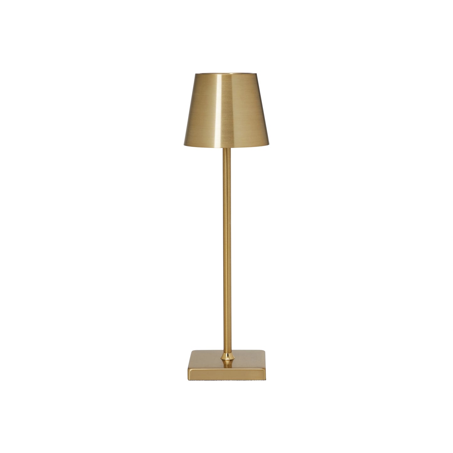 Slimline Brass LED Table Lamp – Rechargeable Cordless Lamp