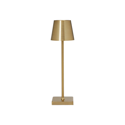 Slimline Brass LED Table Lamp – Rechargeable Cordless Lamp