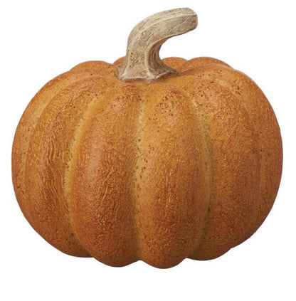 Set of 3 Cast Resin Pumpkins – Luxury Mixed Colour Decor