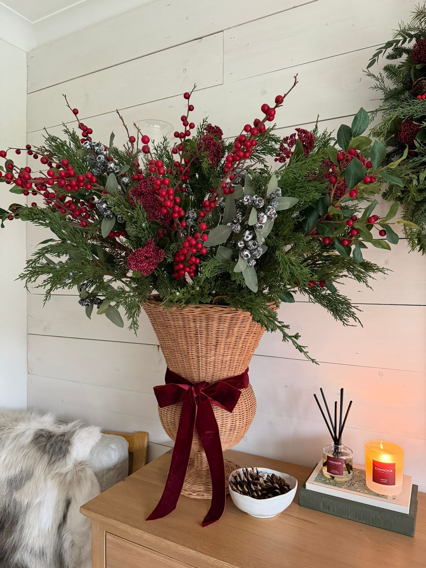 Tall Red Berry Stems