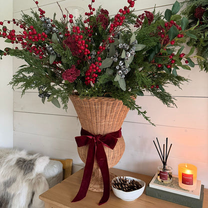 Tall Red Berry Stems