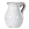 Off-White Distressed Ceramic Jug