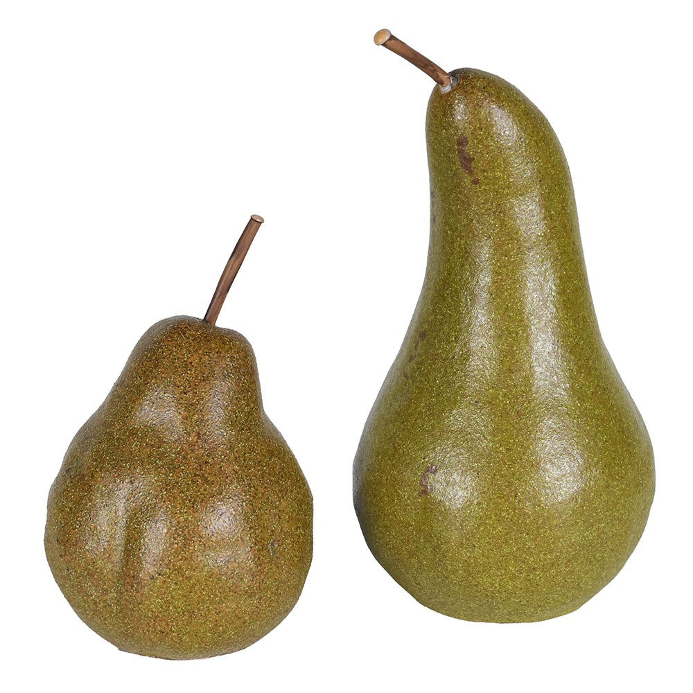 Set of 2 Ceramic Pears – Decorative Styling Ornaments