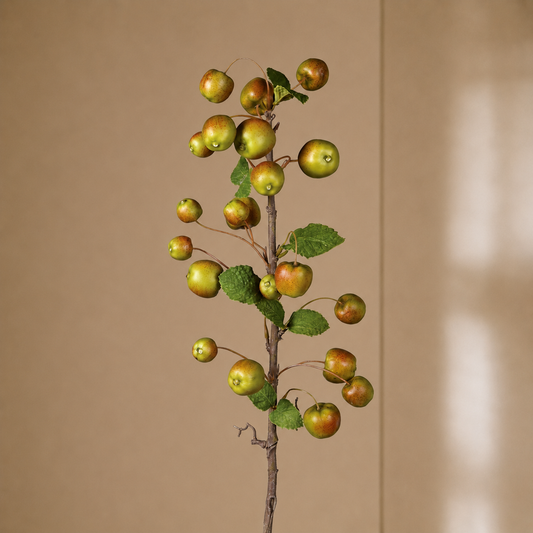 Faux Crab Apple Spray – Realistic Artificial Autumn Berry Stem