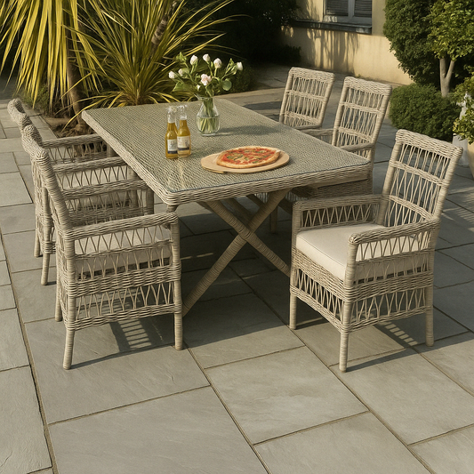 Provence Collection Outdoor 6 Seater Dining Set