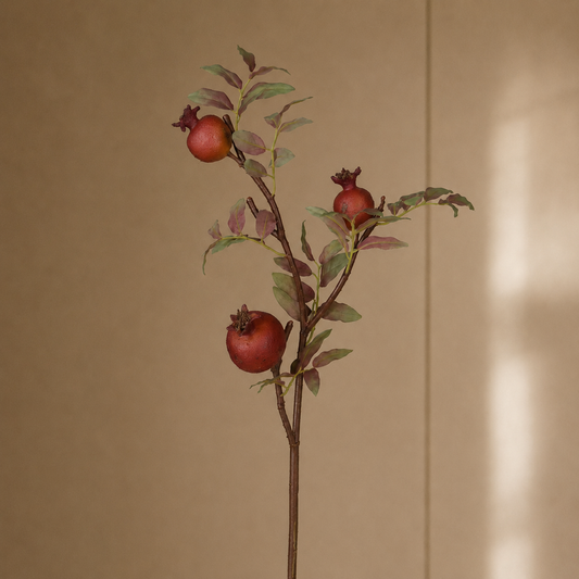 Dry Look Artificial Pomegranate Spray