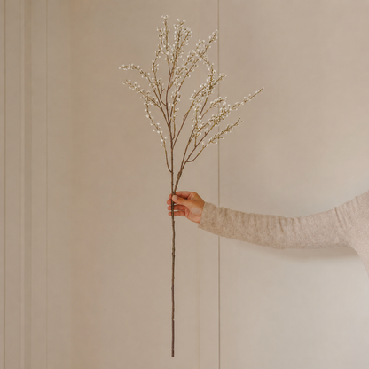 Artificial White Willow Spray