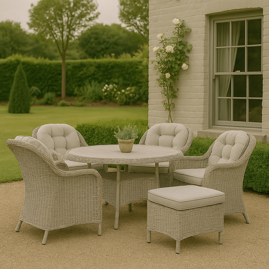 Holton 4 Seater Round Dining Set