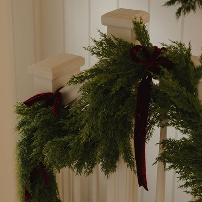 Luxe Frayed Edge Burgundy Ribbon