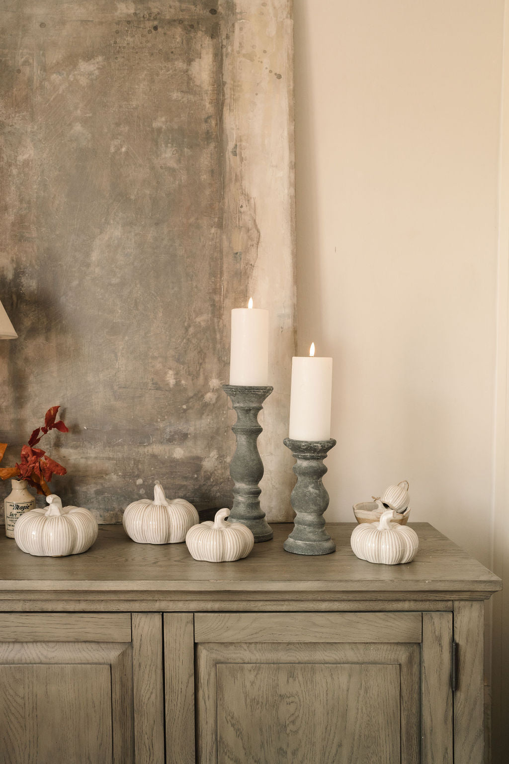 Ceramic Ribbed Pumpkins