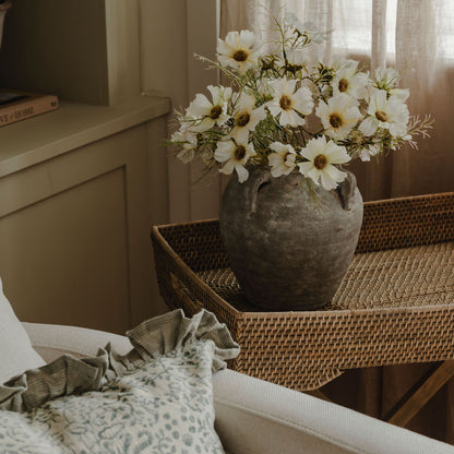 Rustic Beige Terracotta Vase