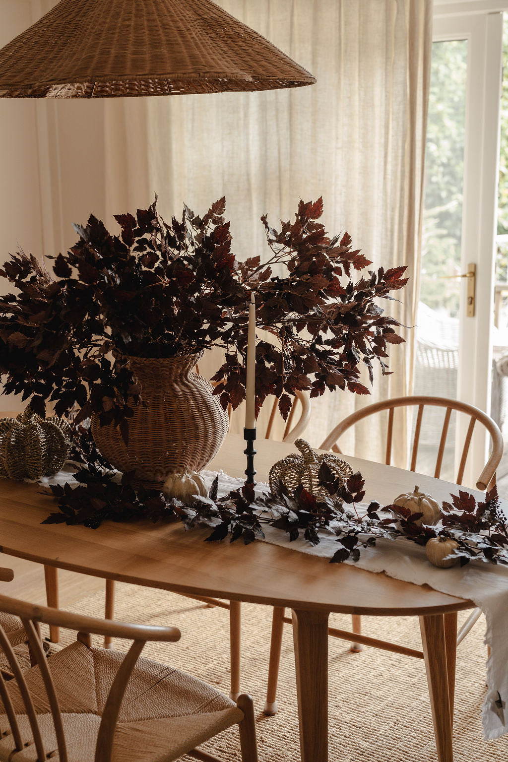 Luxury Burgundy Cimcifuga Autumn Branch