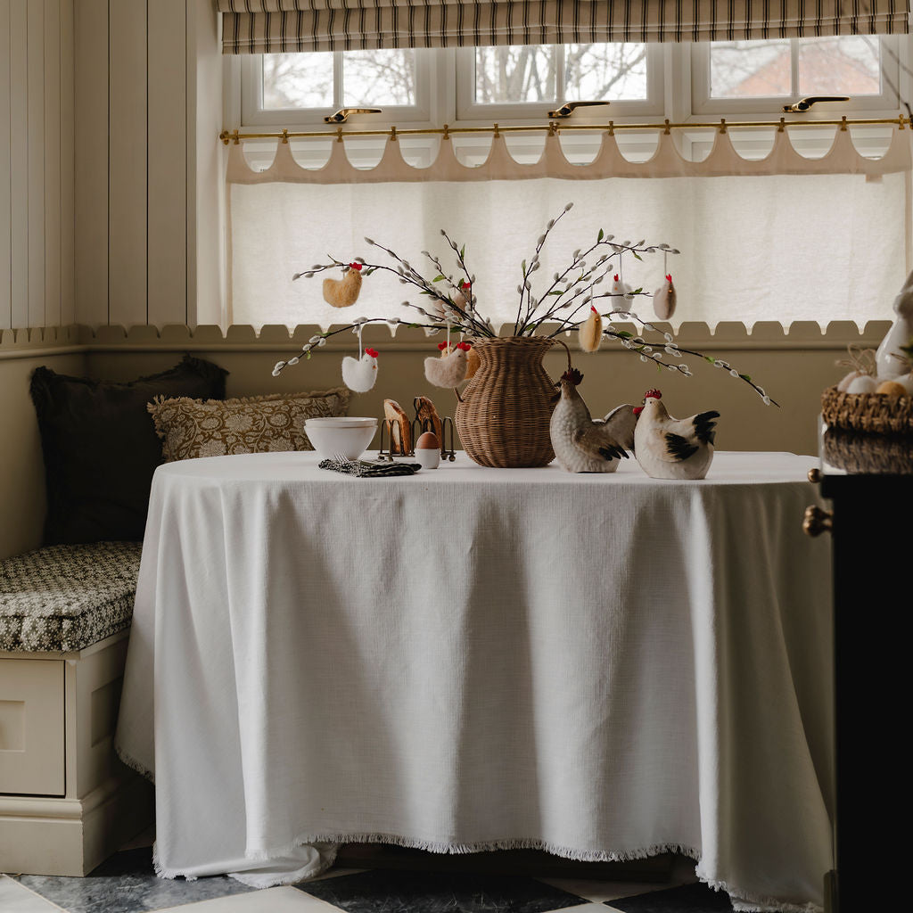 Set of 3 Mixed Hanging Felt Hens