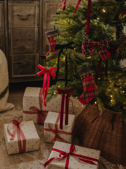 Set of 2 Tartan Stockings