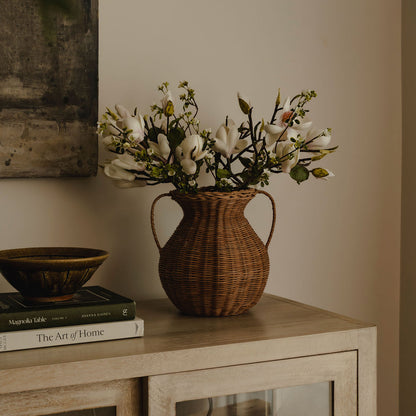 Woven Wicker Vase