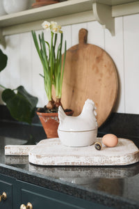 Ceramic Hen Egg Basket with lid…