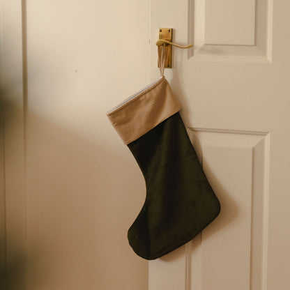 Emerald Green Velvet Stocking