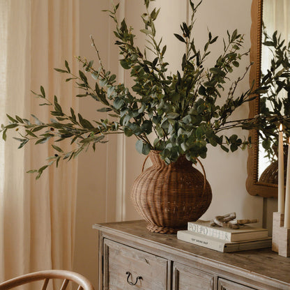 Medium Woven Vase and Olive Stems - Worth £147.50 Bundle Price £118 Save 20%