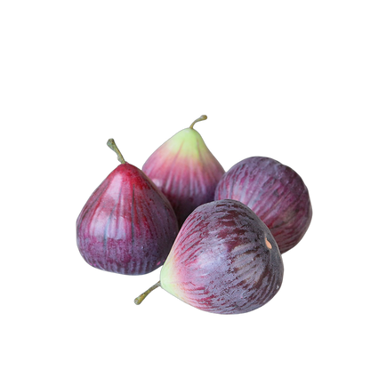 Close up of lifelike faux figs