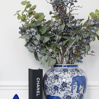 faux berry eucalyptus bouquet