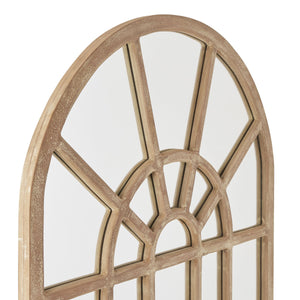 Evesham Collection Arched Paned Wall Mirror