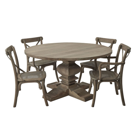 Evesham Collection Round Pedestal Dining Table